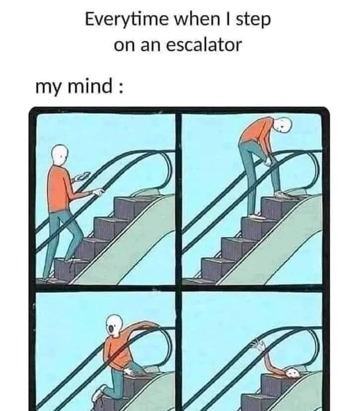 escalator meme