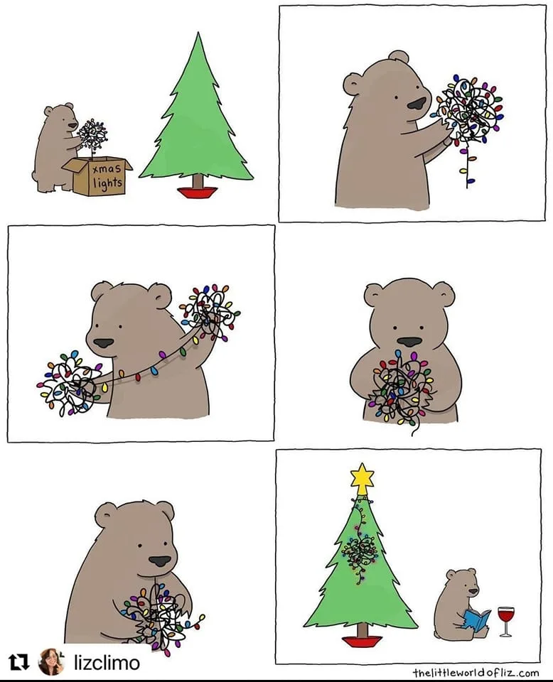 Christmas lights meme