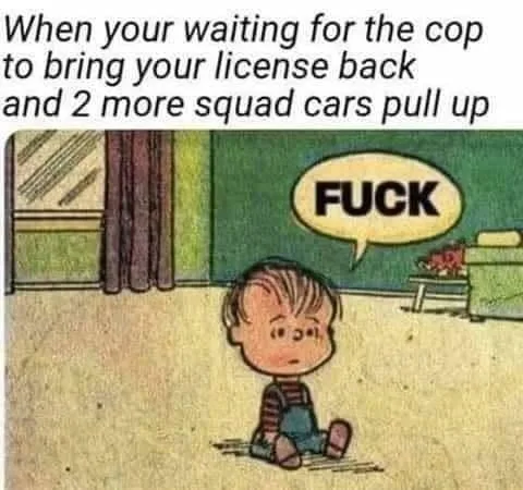 getting pulled over meme