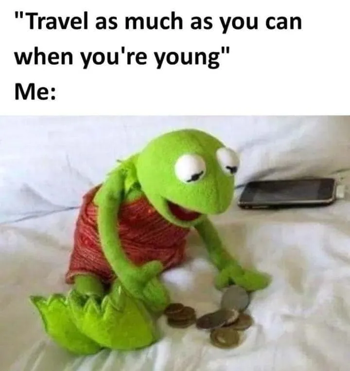being broke meme