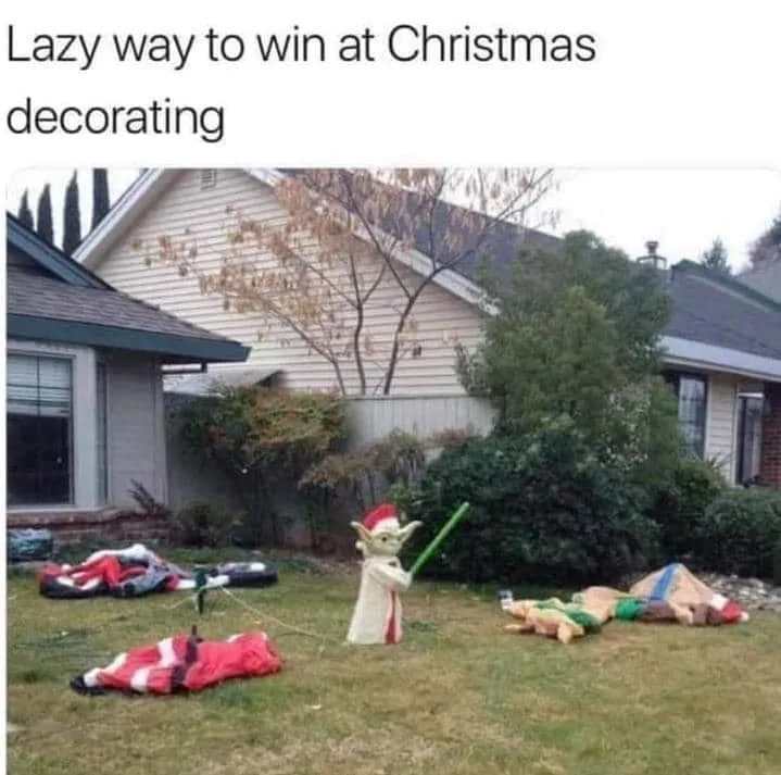 Christmas lights meme