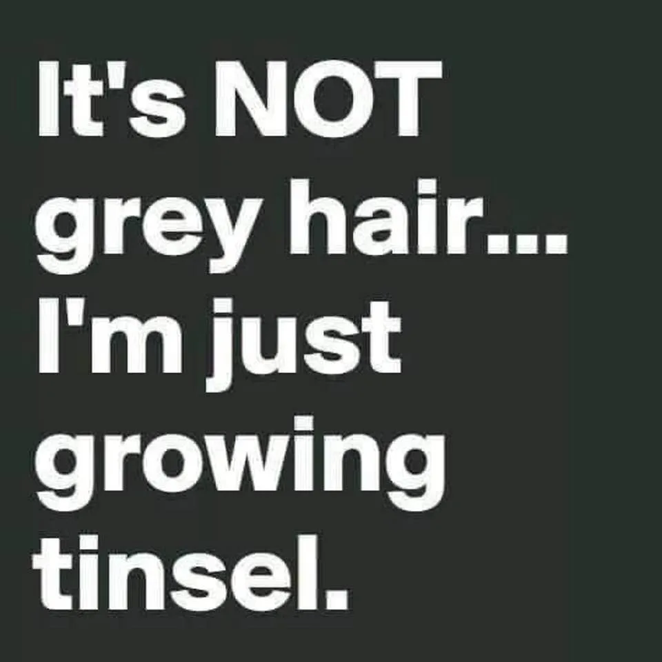 gray hair meme