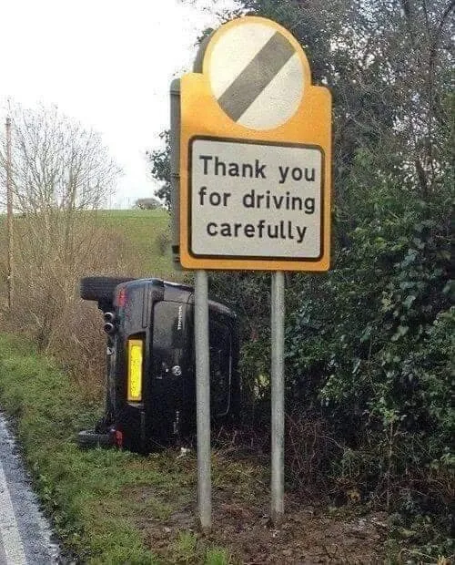 reckless driving meme