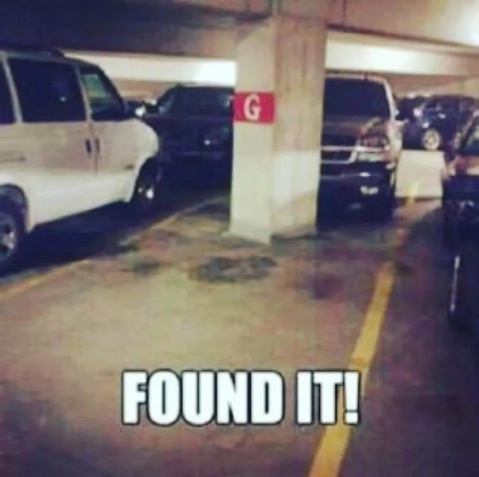 parking spot meme
