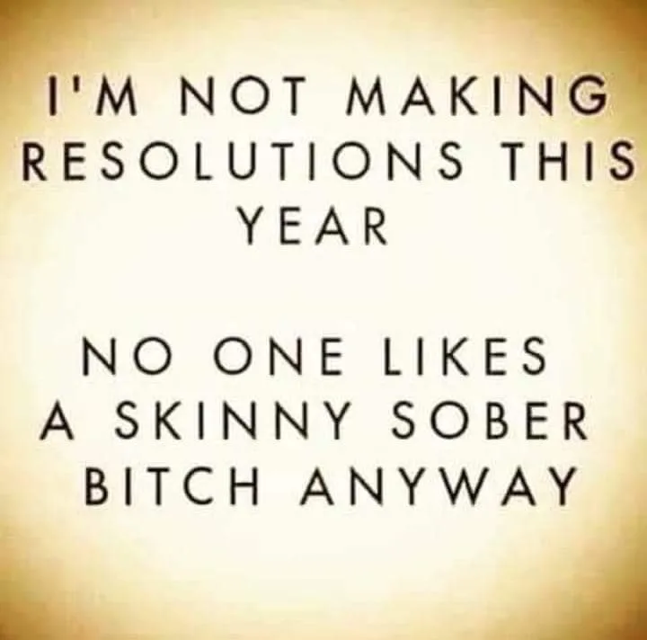 New Year's resolution meme