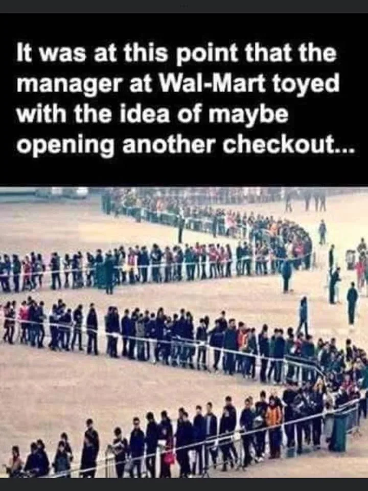 queue meme