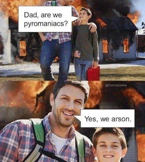arson meme