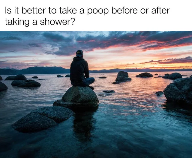 pooping meme