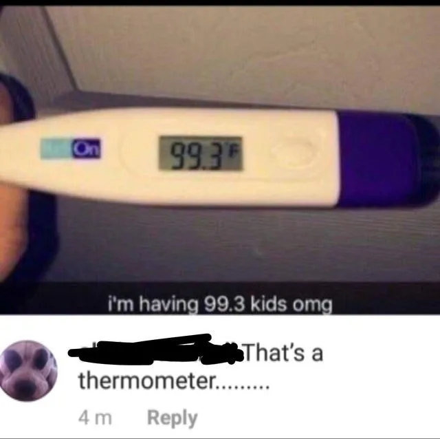thermometer meme