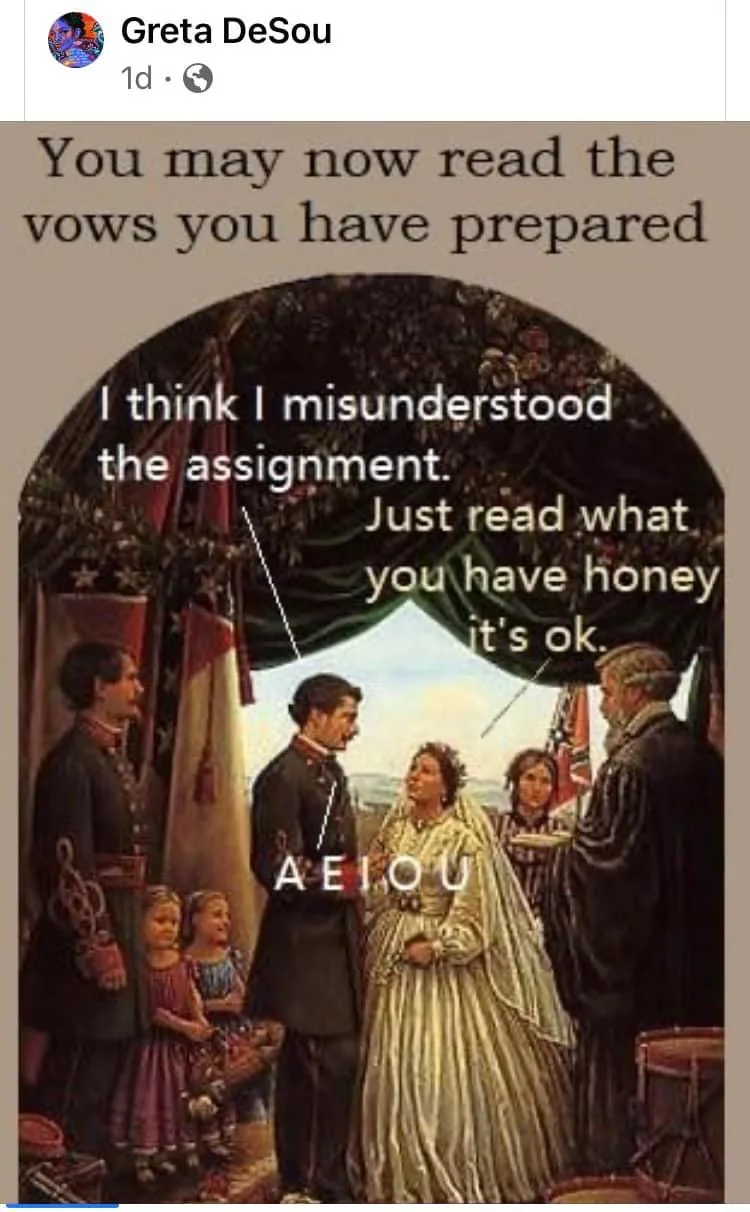 vowel meme