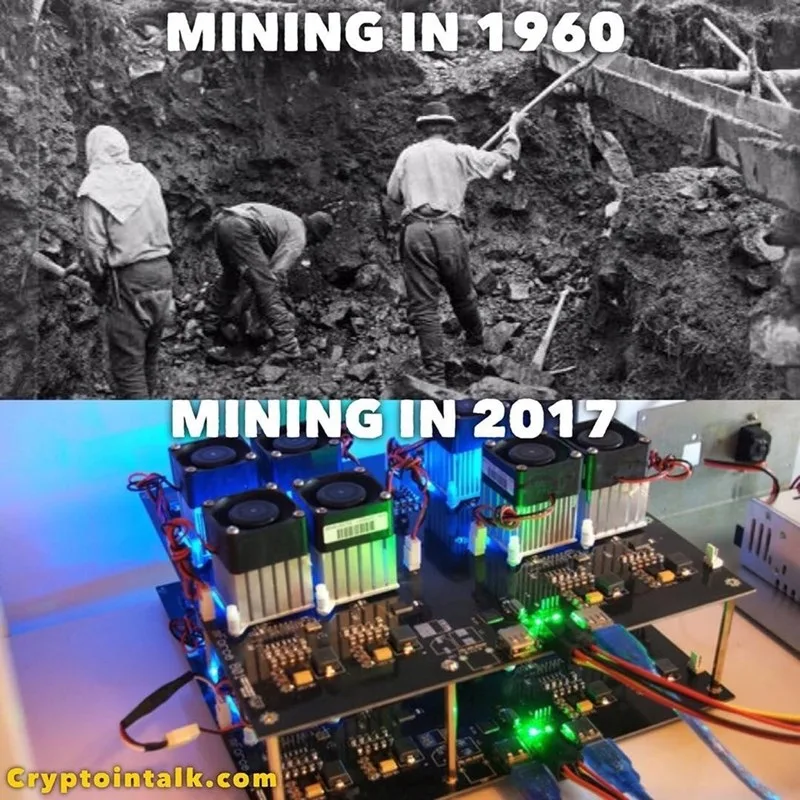bitcoin mining meme