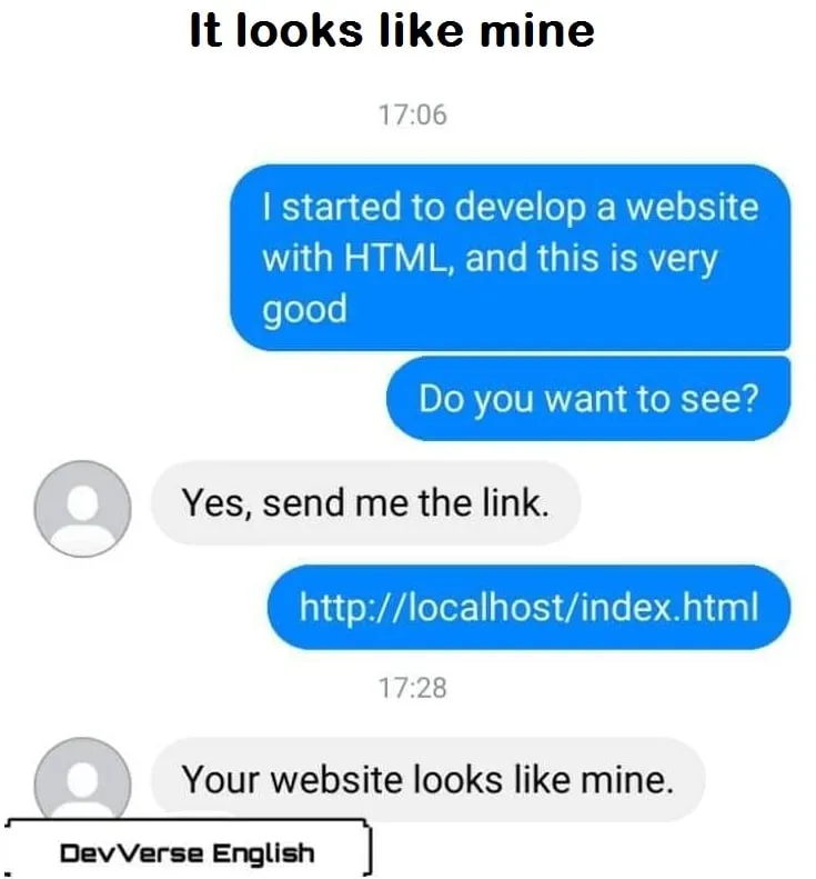 web development meme