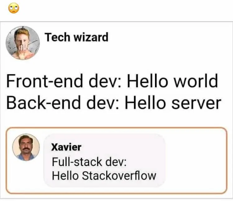 web development meme