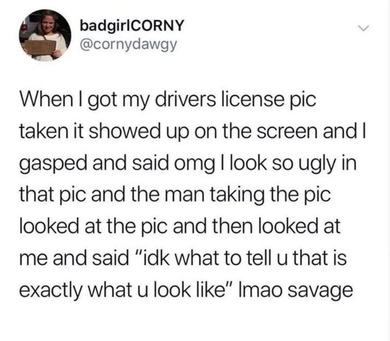 driver's license meme