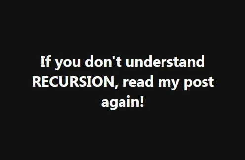 recursion meme