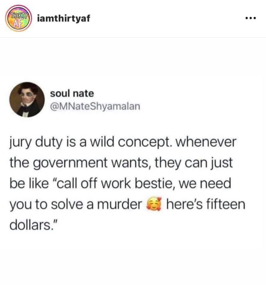 jury duty meme