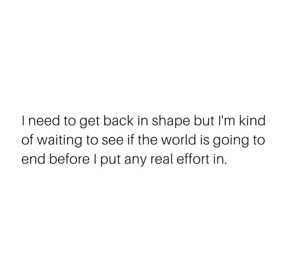 being out of shape meme