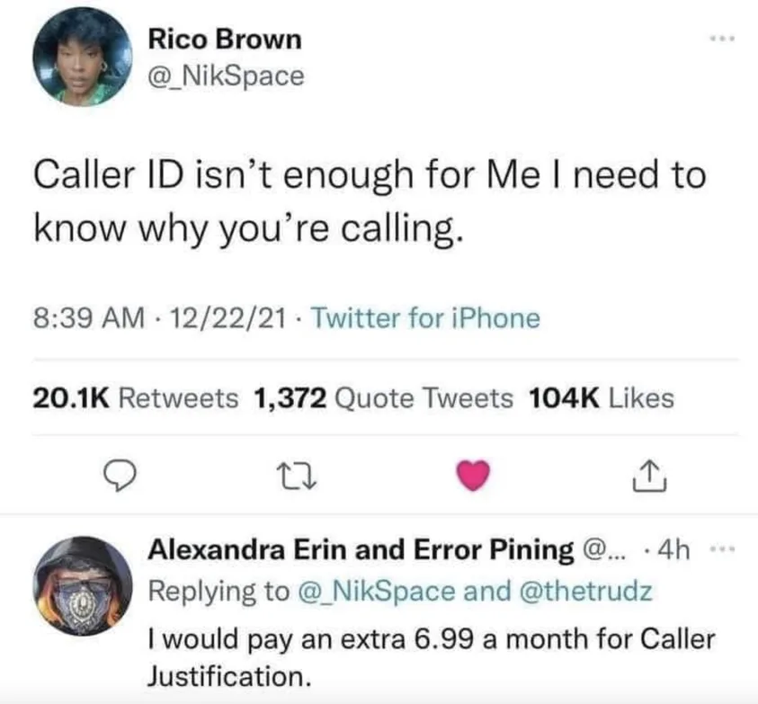 Caller ID meme
