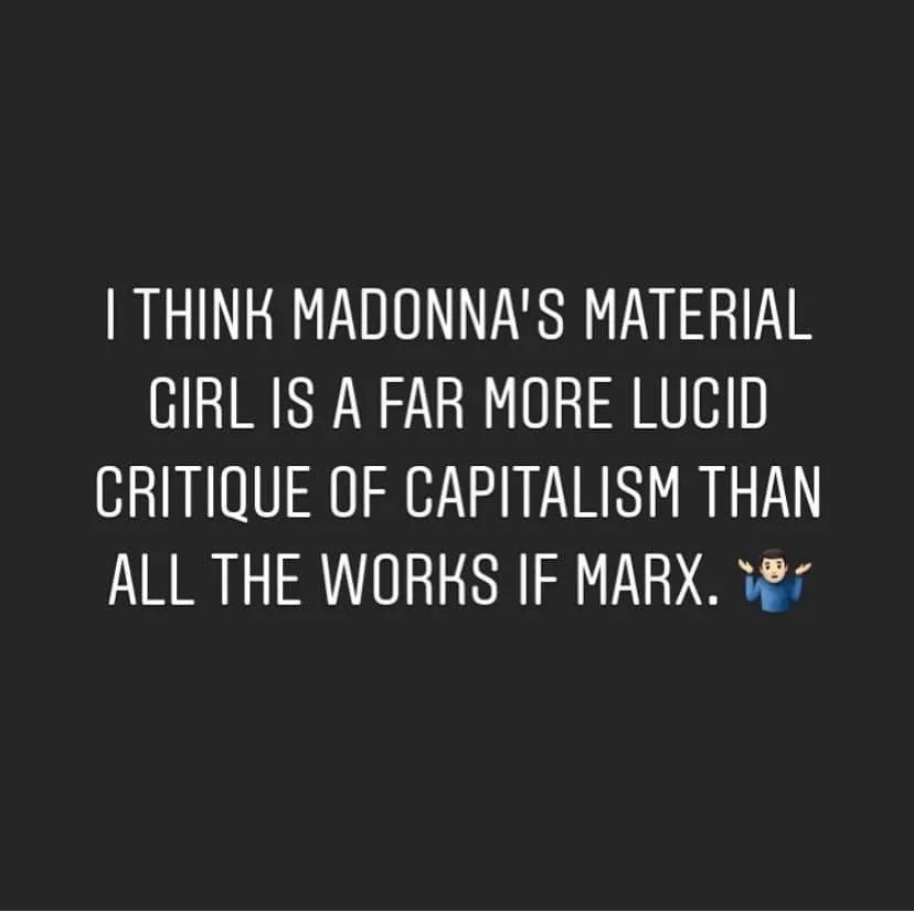 materialism meme