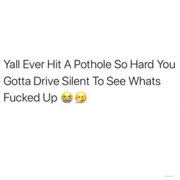 pothole meme