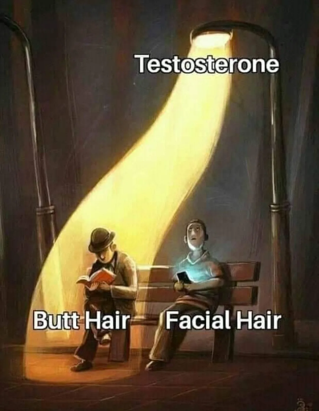 pubic hair meme