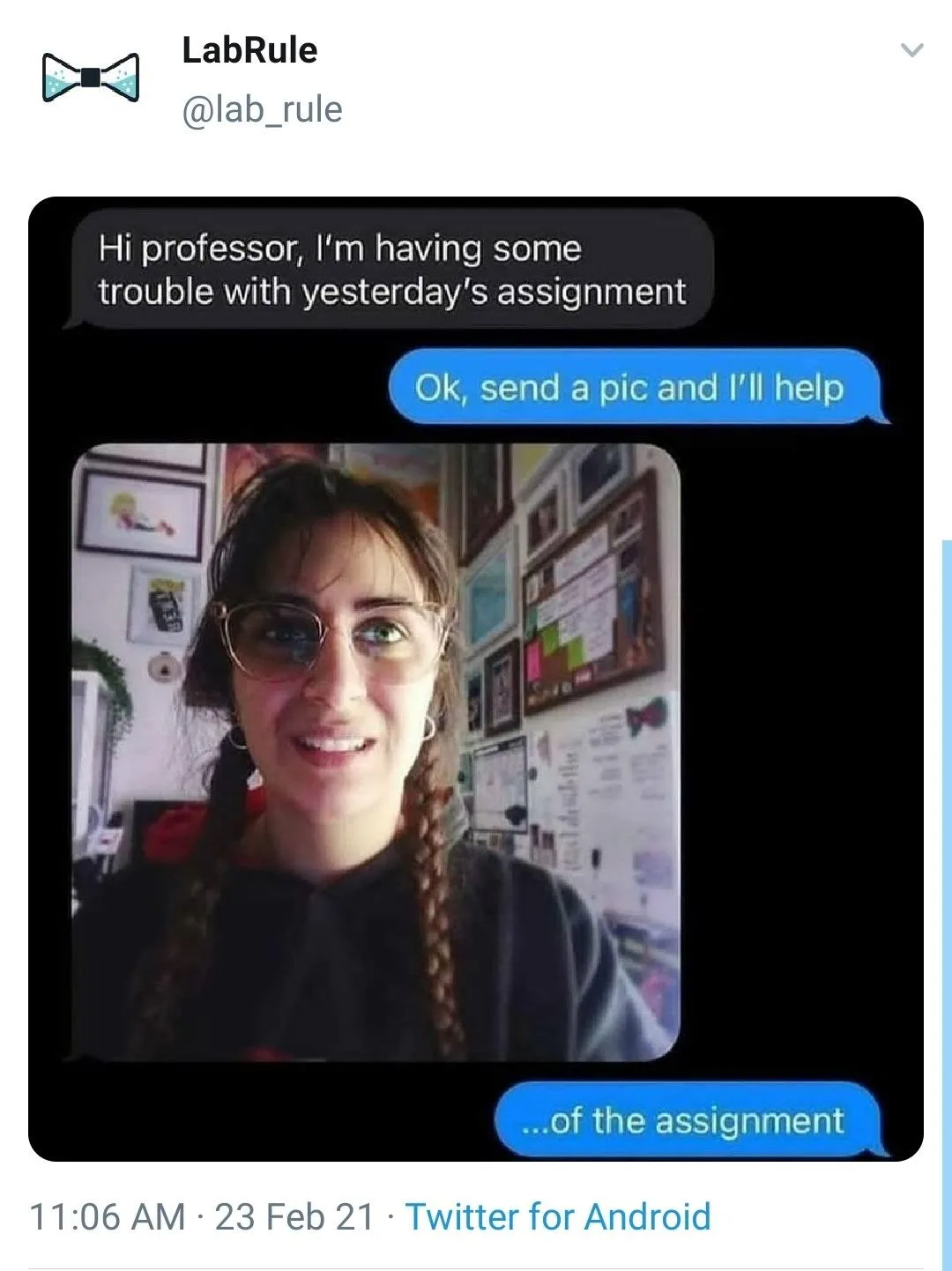 assignment meme