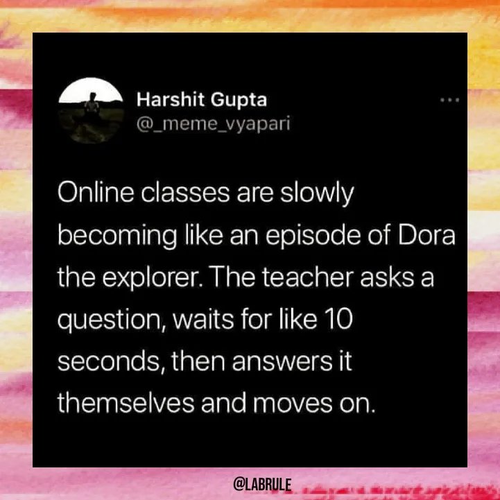 online learning meme
