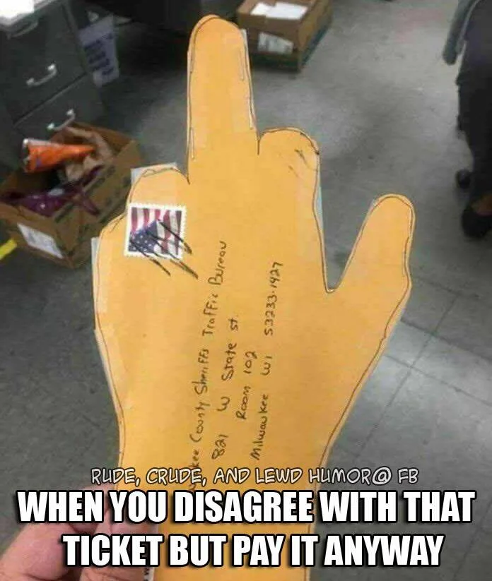 traffic ticket meme