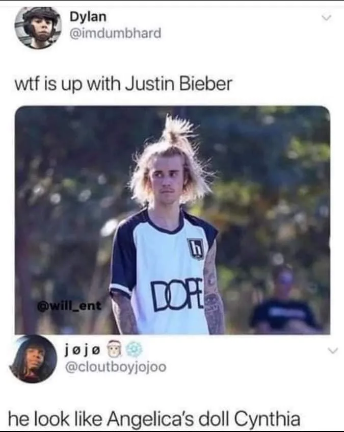 Justin Bieber meme