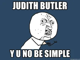 Judith Butler meme