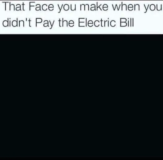 electric bill meme