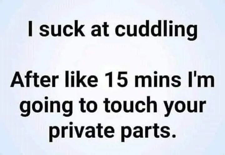 cuddling meme