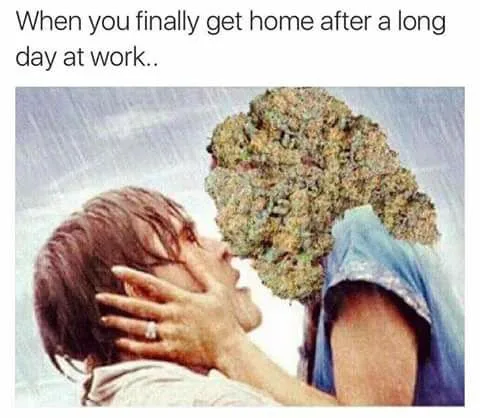 smoking weed meme