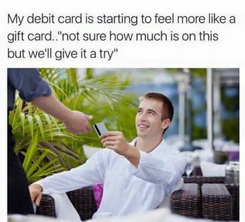 debit card meme