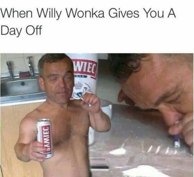 Willy Wonka and the chocolate factory meme