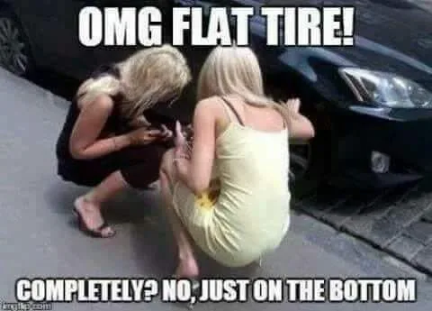 flat tire meme