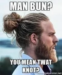 man bun meme