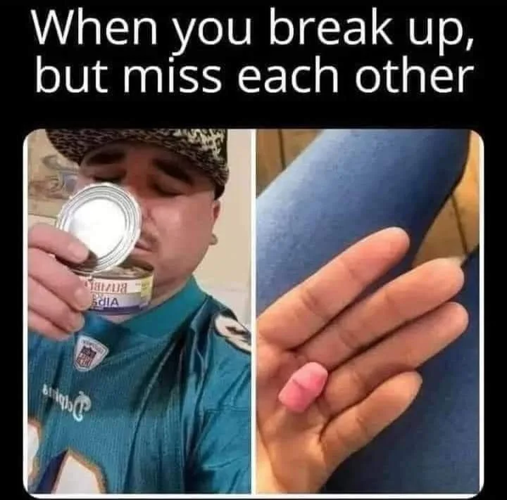 breaking up meme