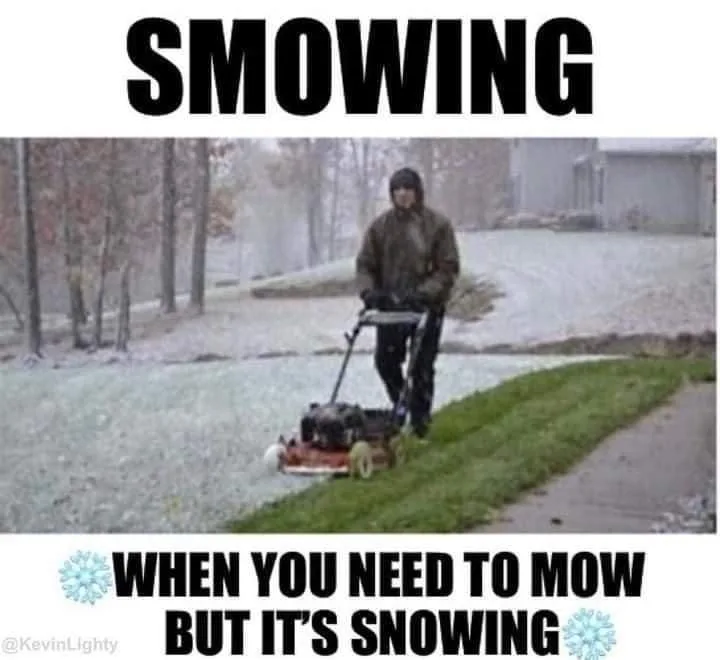 shoveling snow meme