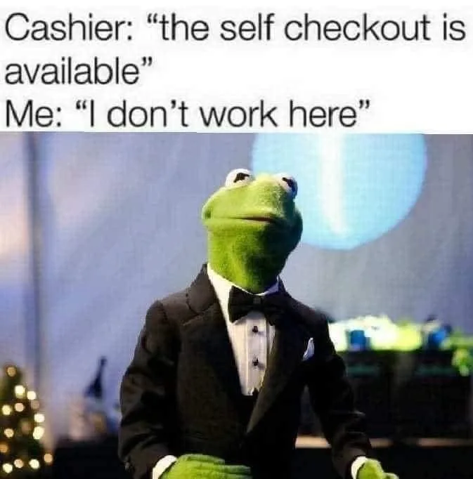self-checkout meme