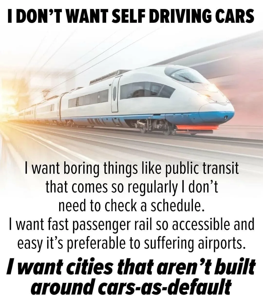 self-driving car meme