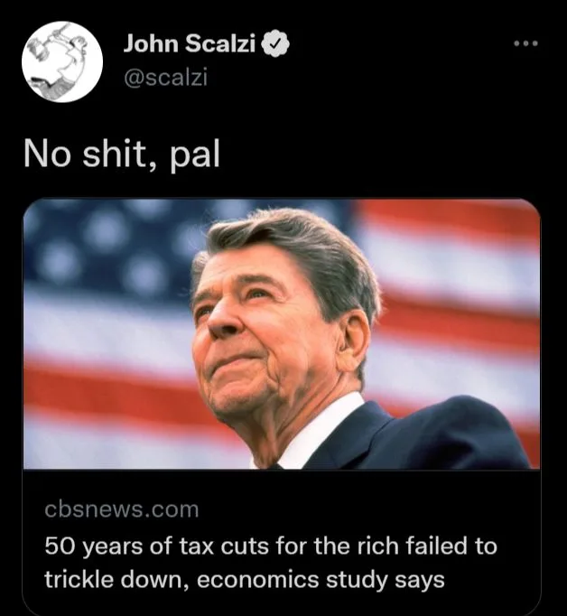 trickle down economics meme