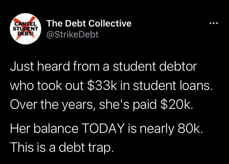 student debt meme