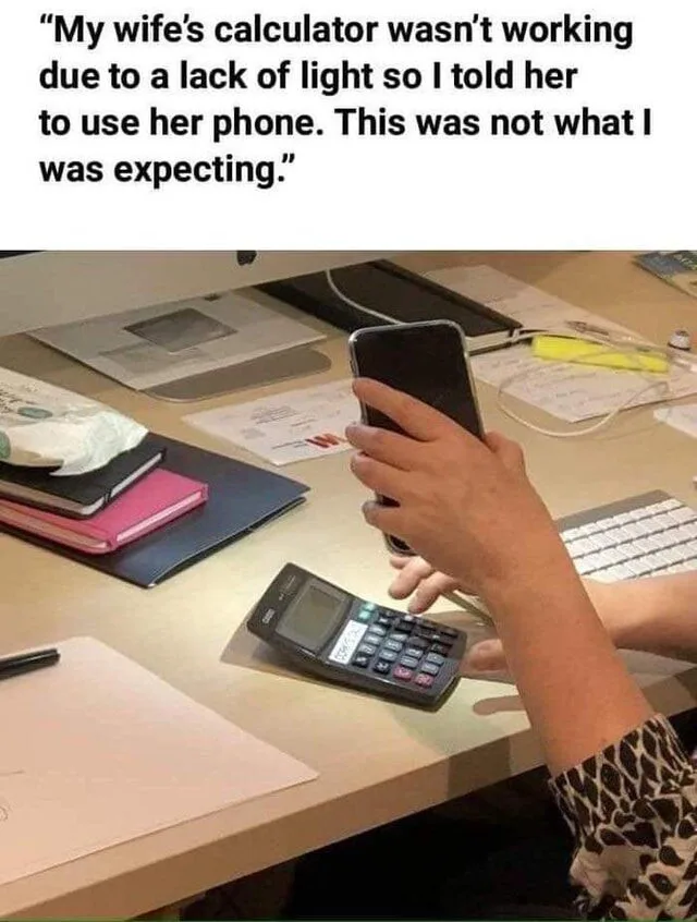 calculator meme