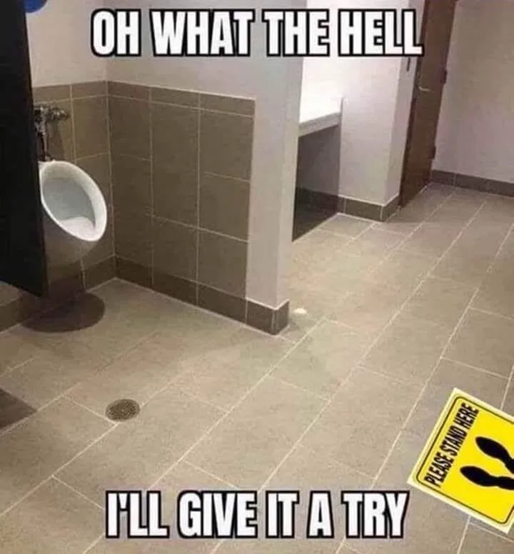 public bathroom meme