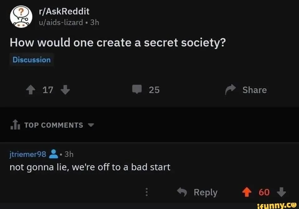 secret society meme