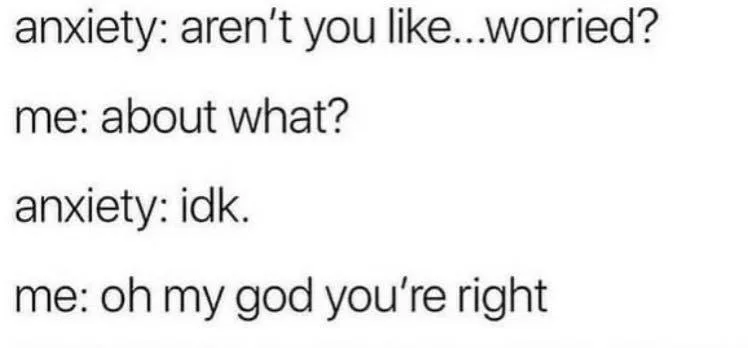 anxiety meme
