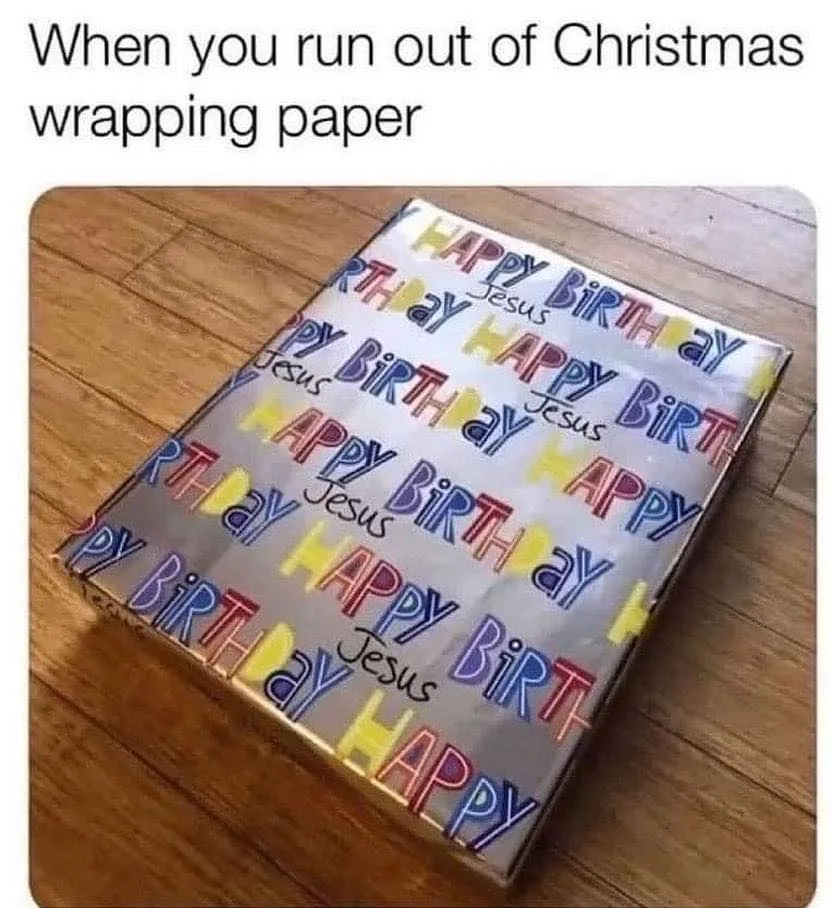 wrapping paper meme