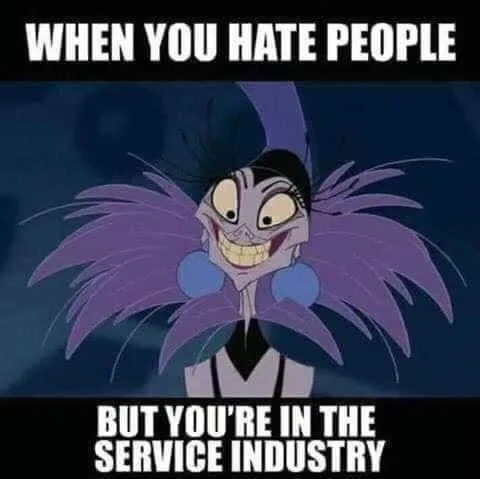 service industry meme