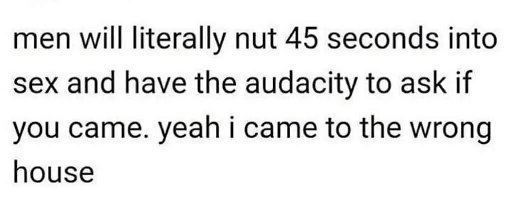 premature ejaculation meme